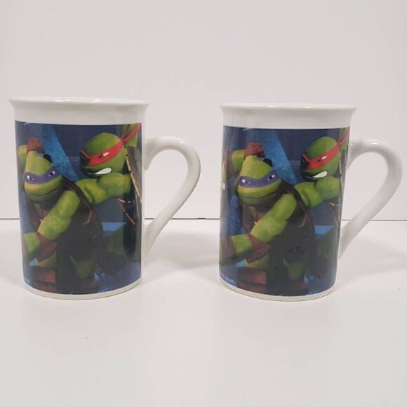 Teenage Mutant Ninja Turtles Mug Viacom 2016 Set of 2 - Picture 3 of 8